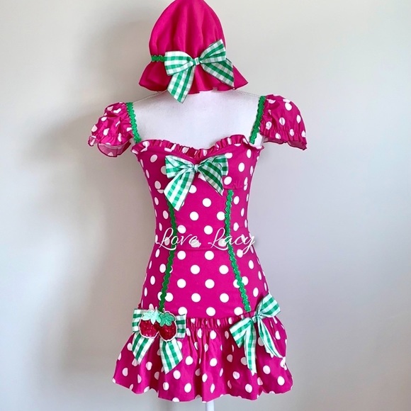 Raspberry Shortcake Costume Set - Picture 1 of 5